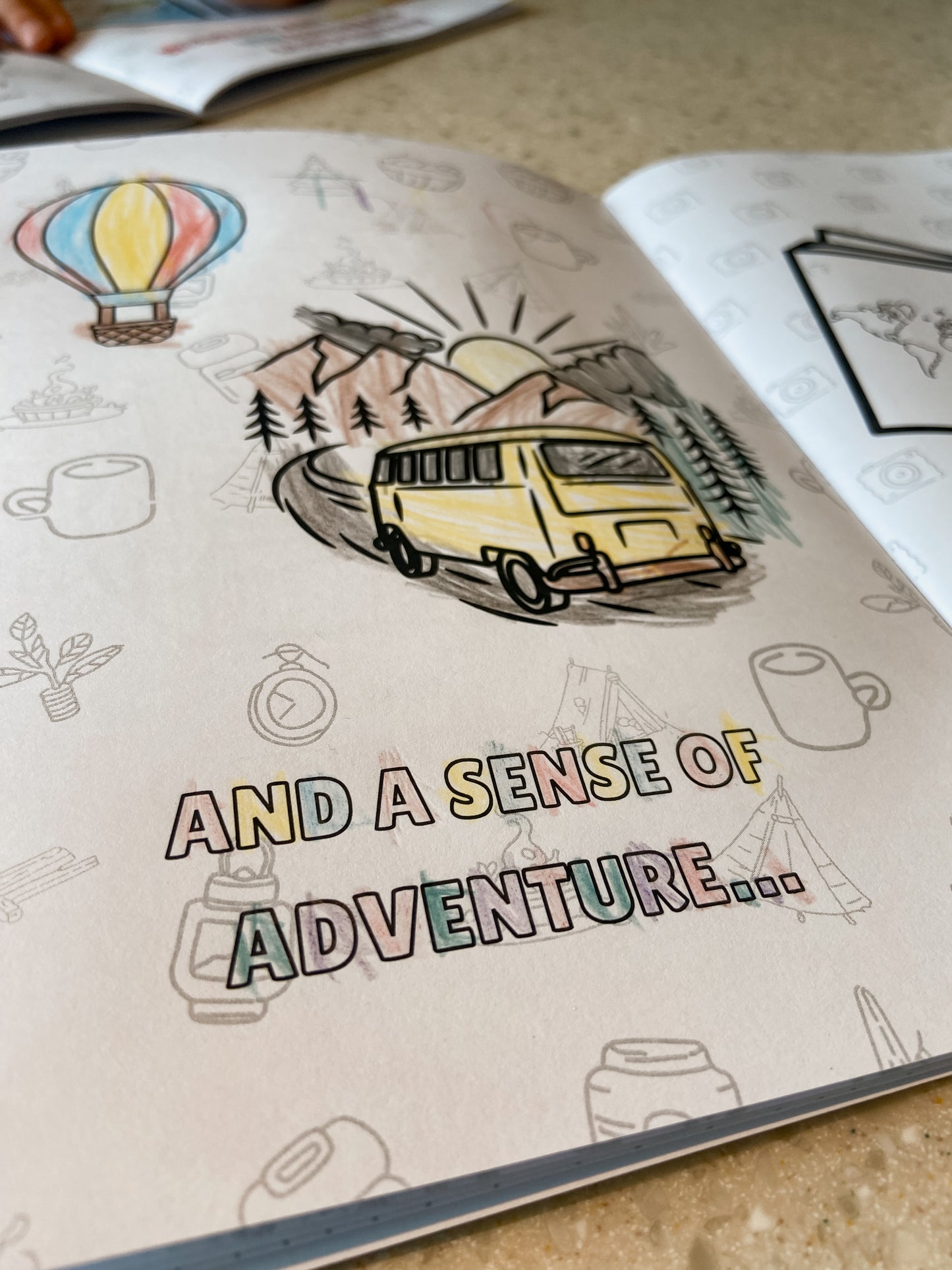 Tiny Explorers colouring book