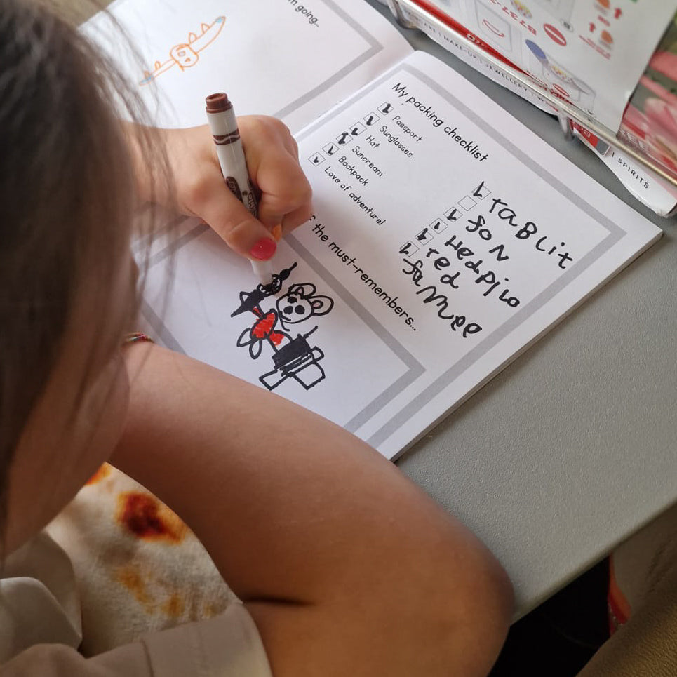 Tiny Explorers colouring book